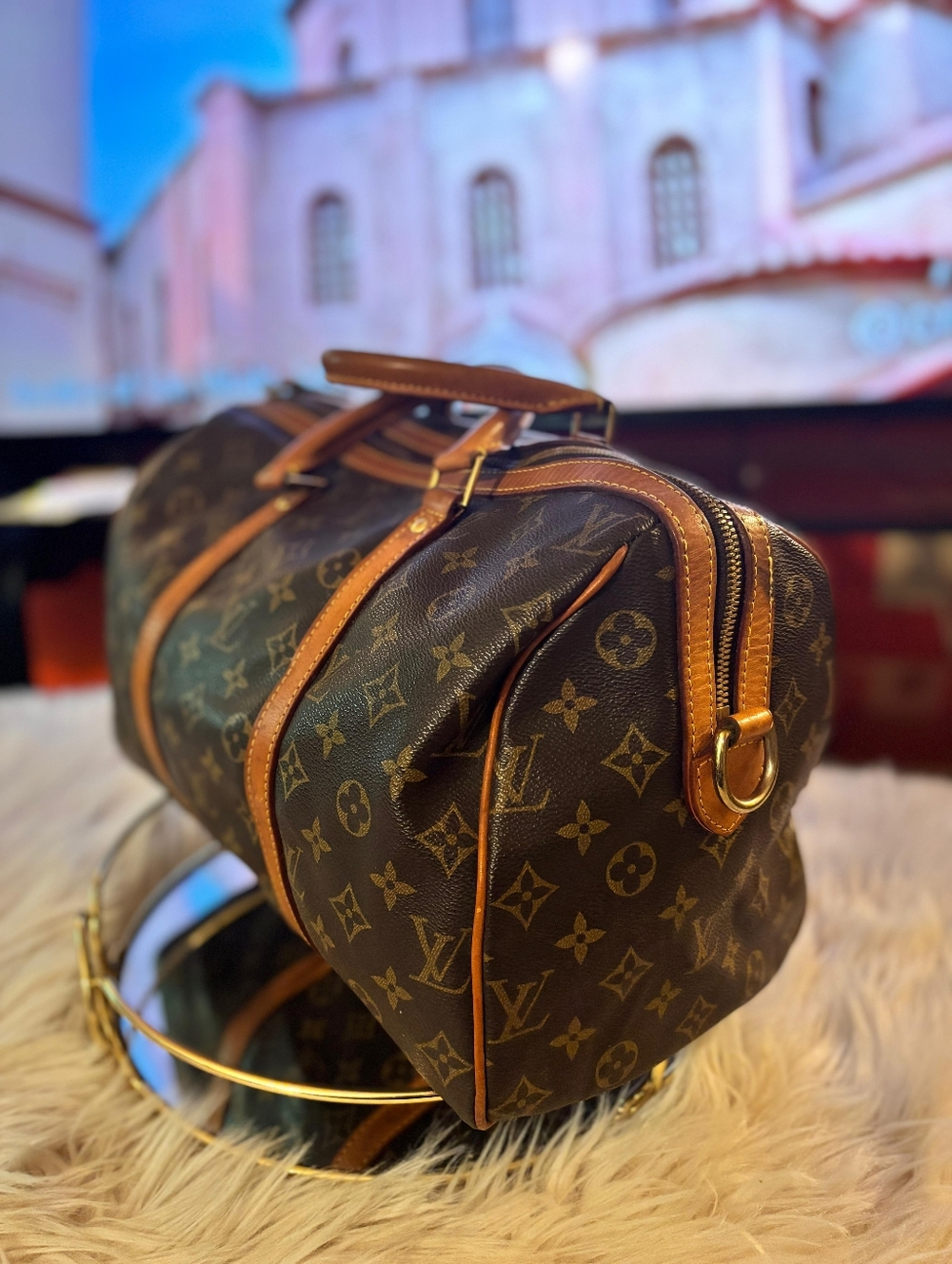 Louis Vuitton Brown Monogram Keepall Duffel Bag